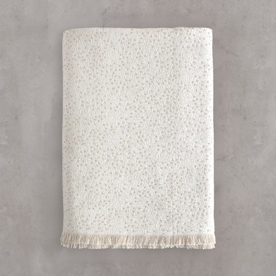 Ριχτάρι Πολυθρόνας Living Room Pixel Ecru Jacquard Rythmos (160x180) 1Τεμ