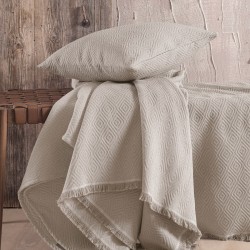 Διακοσμητική Μαξιλαροθήκη Living Room Elysse Beige-Grey Jacquard Rythmos (40x40) 1Τεμ