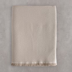 Ριχτάρι Πολυθρόνας Living Room Elysse Beige-Grey Jacquard Rythmos (160x180) 1Τεμ