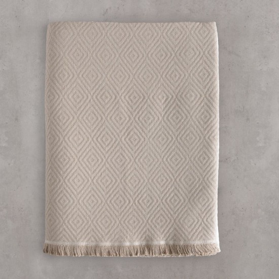 Ριχτάρι Διθέσιου Living Room Elysse Beige-Grey Jacquard Rythmos (180x240) 1Τεμ