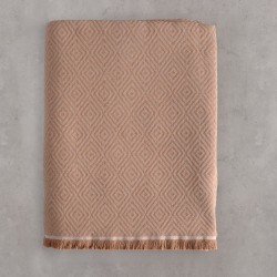 Ριχτάρι Πολυθρόνας Living Room Elysse Brown Jacquard Rythmos (160x180) 1Τεμ