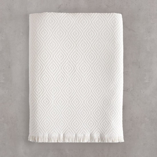 Ριχτάρι Τριθέσιου Living Room Elysse Ecru Jacquard Rythmos (180x280) 1Τεμ