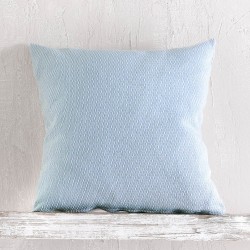 Διακοσμητική Μαξιλαροθήκη Living Room Utopia Light Blue Jacquard Rythmos (40x40) 1Τεμ