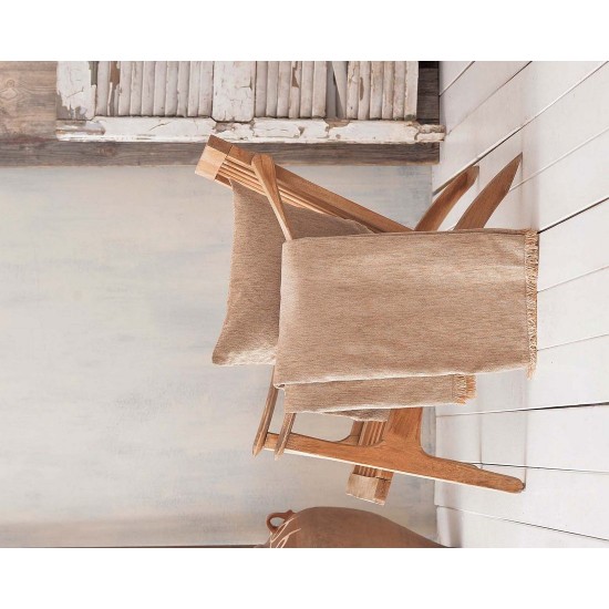 Ριχτάρι Διθέσιου Living Room Kidal Dark Beige Jacquard Rythmos (180x240) 1Τεμ