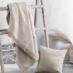 Διακοσμητική Μαξιλαροθήκη Living Room Essie Beige Jacquard Rythmos (40x40) 1Τεμ