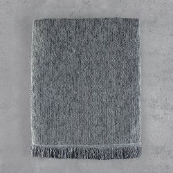 Ριχτάρι Τριθέσιου Living Room Essie Dark Grey Jacquard Rythmos (180x280) 1Τεμ