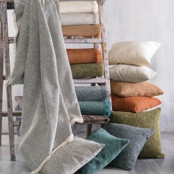 Ριχτάρι Τετραθέσιου Living Room Essie Ocher Jacquard Rythmos (180x330) 1Τεμ