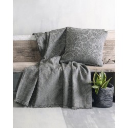 Ριχτάρι Πολυθρόνας Living Room Vilano Dark Grey Jacquard Rythmos (160x180) 1Τεμ