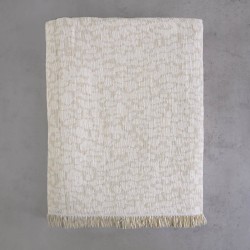 Ριχτάρι Πολυθρόνας Living Room Kober Ecru Jacquard Rythmos (160x180) 1Τεμ