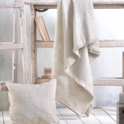 Διακοσμητική Μαξιλαροθήκη Living Room Avida Beige Jacquard Rythmos (40X40) 1Τεμ