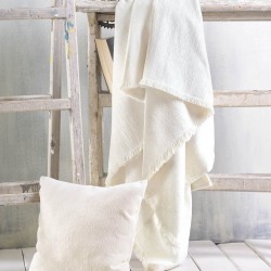 Διακοσμητική Μαξιλαροθήκη Living Room Avida Ecru Jacquard Rythmos (40X40) 1Τεμ