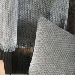 Ριχτάρι Πολυθρόνας Living Room Honey Brown-Grey Jacquard Rythmos (160x180) 1Τεμ