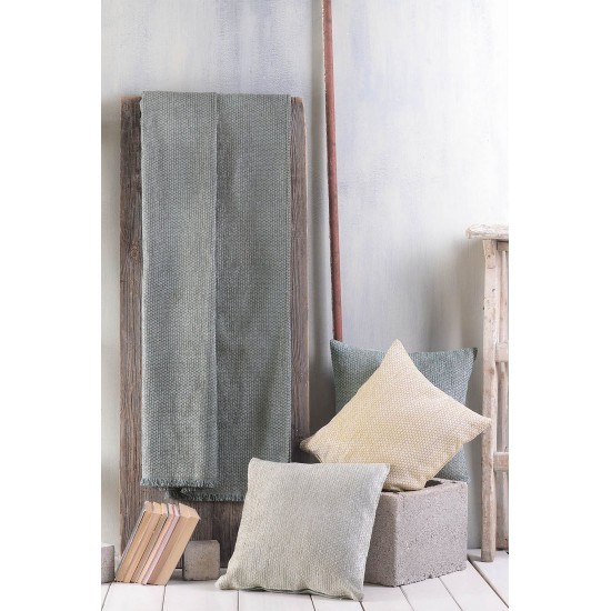 Ριχτάρι Πολυθρόνας Living Room Honey Brown-Grey Jacquard Rythmos (160x180) 1Τεμ