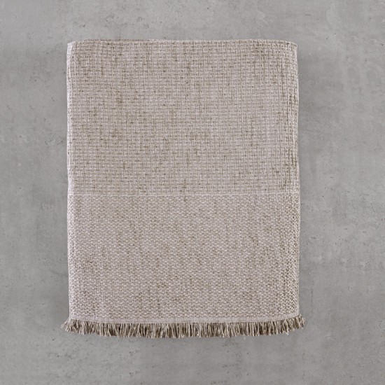 Ριχτάρι Διθέσιου Chinille Simplin Beige Jacquard Rythmos (180x240) 1Τεμ