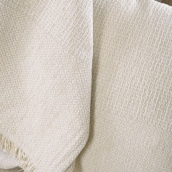 Ριχτάρι Τριθέσιου Chinille Simplin Ecru Jacquard Rythmos (180x280) 1Τεμ