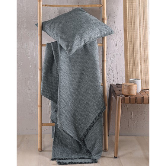 Ριχτάρι Τριθέσιου Chinille Simplin Grey Jacquard Rythmos (180x280) 1Τεμ Ριχτάρι Τριθέσιου Chinille Simplin Grey Jacquard Rythmos (180x280) 1Τεμ