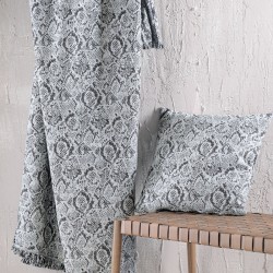 Ριχτάρι Τριθέσιου Chinille Snake Grey Jacquard Rythmos (180x280) 1Τεμ