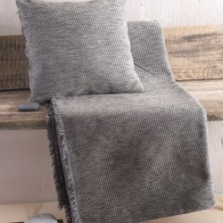 Διακοσμητική Μαξιλαροθήκη Living Room Charlie Grey Rythmos (40x40) 1Τεμ