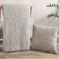 Διακοσμητική Μαξιλαροθήκη Living Room Bianco Beige Rythmos (40x40) 1Τεμ