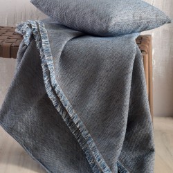 Ριχτάρι Διθέσιου Living Room Calhua Blue-Brown Jacquard Chenille Rythmos (180x240) 1Τεμ