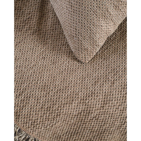 Ριχτάρι Τριθέσιου Living Room Calhua Brown Jacquard Chenille Rythmos (180x280) 1Τεμ