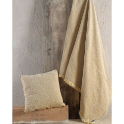 Ριχτάρι Πολυθρόνας Living Room Kento Ocher Jacquard Chenille Rythmos (160x180) 1Τεμ