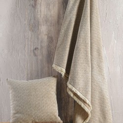 Ριχτάρι Τριθέσιου Living Room Kento Beige Jacquard Chenille Rythmos (180x280) 1Τεμ