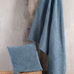 Ριχτάρι Τριθέσιου Living Room Kento Blue Jacquard Chenille Rythmos (180x280) 1Τεμ