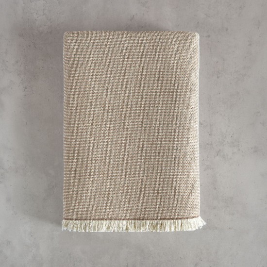 Ριχτάρι Τριθέσιου Living Room Calhua Beige Jacquard Chenille Rythmos (180x280) 1Τεμ