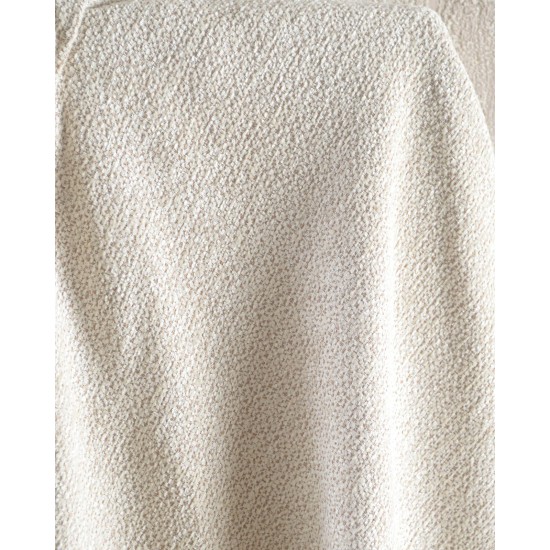 Ριχτάρι Διθέσιου Living Room Kento Ecru Jacquard Chenille Rythmos (180x240) 1Τεμ