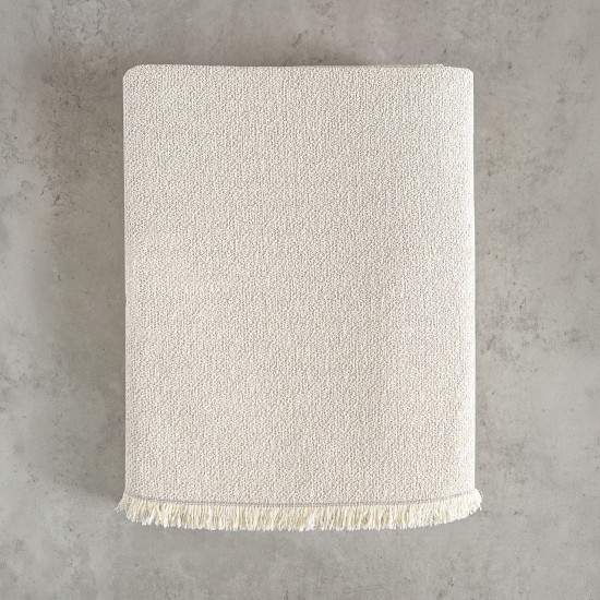Ριχτάρι Διθέσιου Living Room Kento Ecru Jacquard Chenille Rythmos (180x240) 1Τεμ