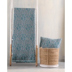 Ριχτάρι Πολυθρόνας Living Room Medallion Petrol Jacquard Rythmos (160x180) 1Τεμ Ριχτάρι Πολυθρόνας Living Room Medallion Petrol Jacquard Rythmos (160x180) 1Τεμ