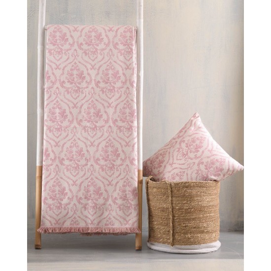 Ριχτάρι Πολυθρόνας Living Room Medallion Pink Jacquard Rythmos (160x180) 1Τεμ Ριχτάρι Πολυθρόνας Living Room Medallion Pink Jacquard Rythmos (160x180) 1Τεμ