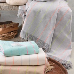 Ριχτάρι Πολυθρόνας Living Room Sezane Aqua Jacquard Rythmos (160x180) 1Τεμ