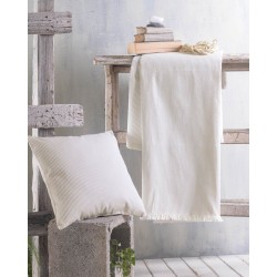 Ριχτάρι Πολυθρόνας Living Room Hatton Ecru Jacquard Rythmos (160x180) 1Τεμ