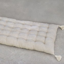 Μαξιλάρι Δαπέδου Accessories Sonia Beige Stripe Cotton Rythmos (60x120) 1Τεμ