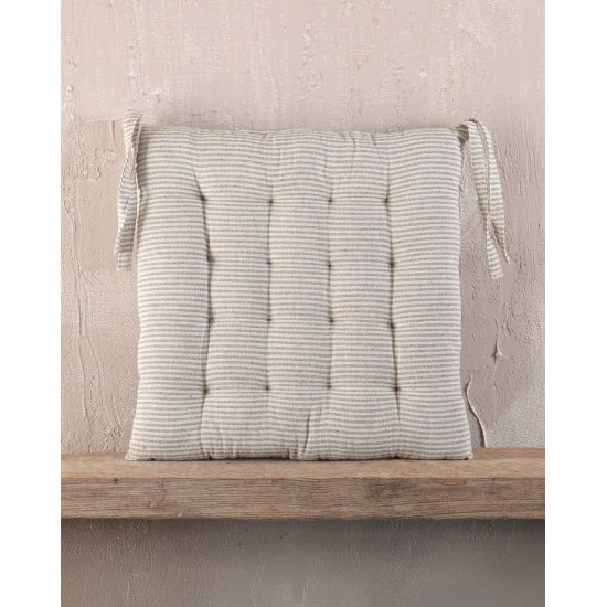 Μαξιλάρι Καρέκλας Accessories Trype Beige Stripe Rythmos (40x40) 1Τεμ