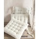 Μαξιλάρι Καρέκλας Living Room Messini Natural Grey Stripe Rythmos (40x40) 1Τεμ