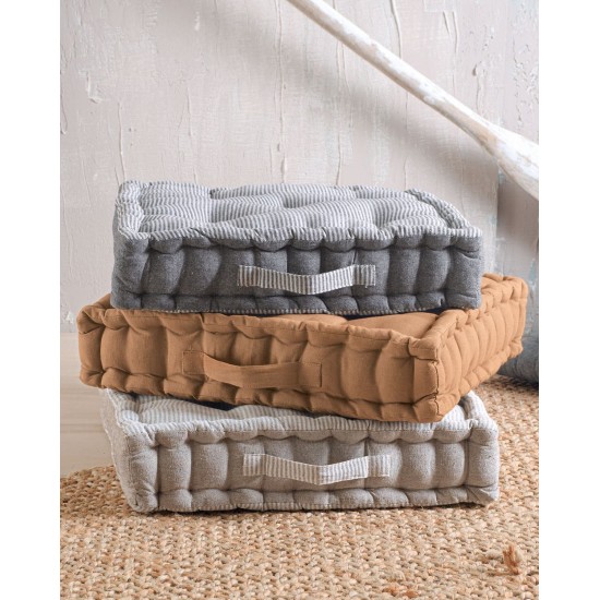 Μαξιλάρι Δαπέδου Accessories Kathy Grey Stripe Cotton Rythmos (50x50x10) 1Τεμ Μαξιλάρι Δαπέδου Accessories Kathy Grey Stripe Cotton Rythmos (50x50x10) 1Τεμ