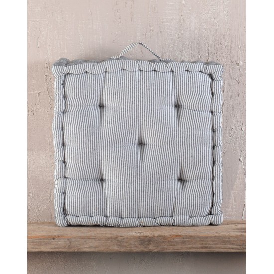 Μαξιλάρι Δαπέδου Accessories Kathy Grey Stripe Cotton Rythmos (50x50x10) 1Τεμ Μαξιλάρι Δαπέδου Accessories Kathy Grey Stripe Cotton Rythmos (50x50x10) 1Τεμ