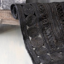 Χαλάκι Floor Rugs Tahoe Black Jute Rythmos (120x180) 1Τεμ