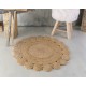 Χαλάκι Floor Rugs Ratan Flower Jute Rythmos (120cm) 1Τεμ