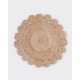 Χαλάκι Floor Rugs Ratan Flower Jute Rythmos (120cm) 1Τεμ