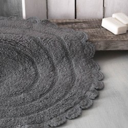 Χαλάκι Floor Rugs Opal Dark Grey Cotton Rythmos (70cm) 1Τεμ