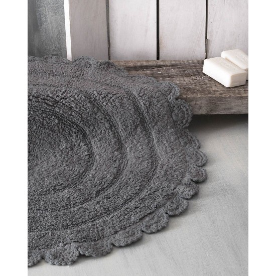 Χαλάκι Floor Rugs Opal Dark Grey Cotton Rythmos (70cm) 1Τεμ