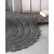 Χαλάκι Floor Rugs Opal Dark Grey Cotton Rythmos (70cm) 1Τεμ