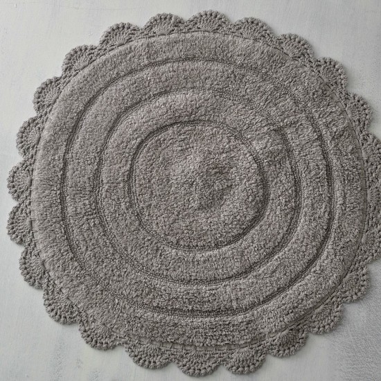 Χαλάκι Floor Rugs Opal Light Grey Cotton Rythmos (70cm) 1Τεμ