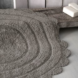 Χαλάκι Floor Rugs Opal Light Grey Cotton Rythmos (70cm) 1Τεμ