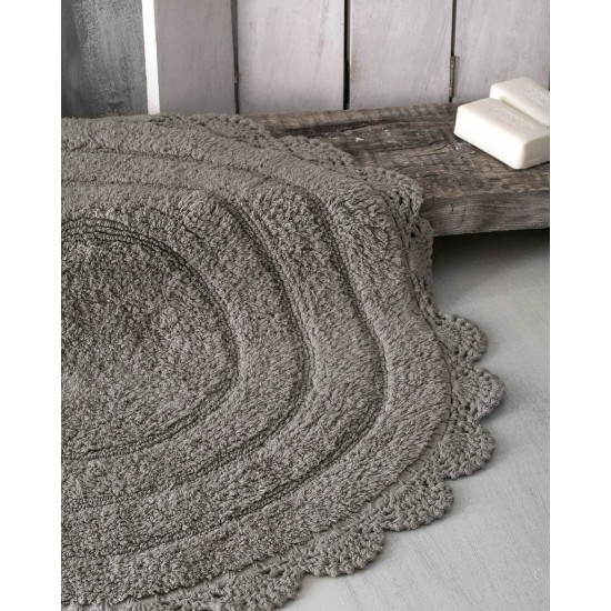 Χαλάκι Floor Rugs Opal Light Grey Cotton Rythmos (70cm) 1Τεμ