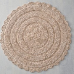 Χαλάκι Floor Rugs Opal Beige Cotton Rythmos (70cm) 1Τεμ